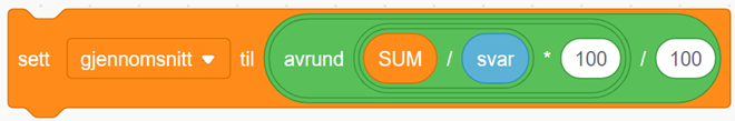 Avrund gjennomsnitt