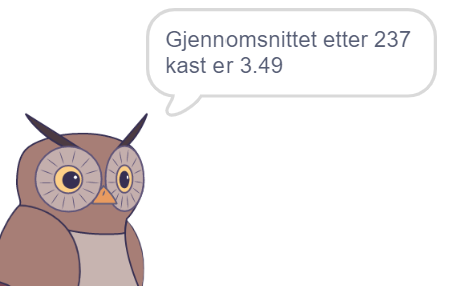 Ugle gir svar på gjennomsnitt med to desimaler