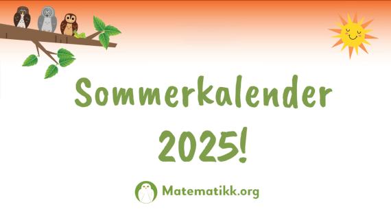 Illustrasjon sommerkalender 2025