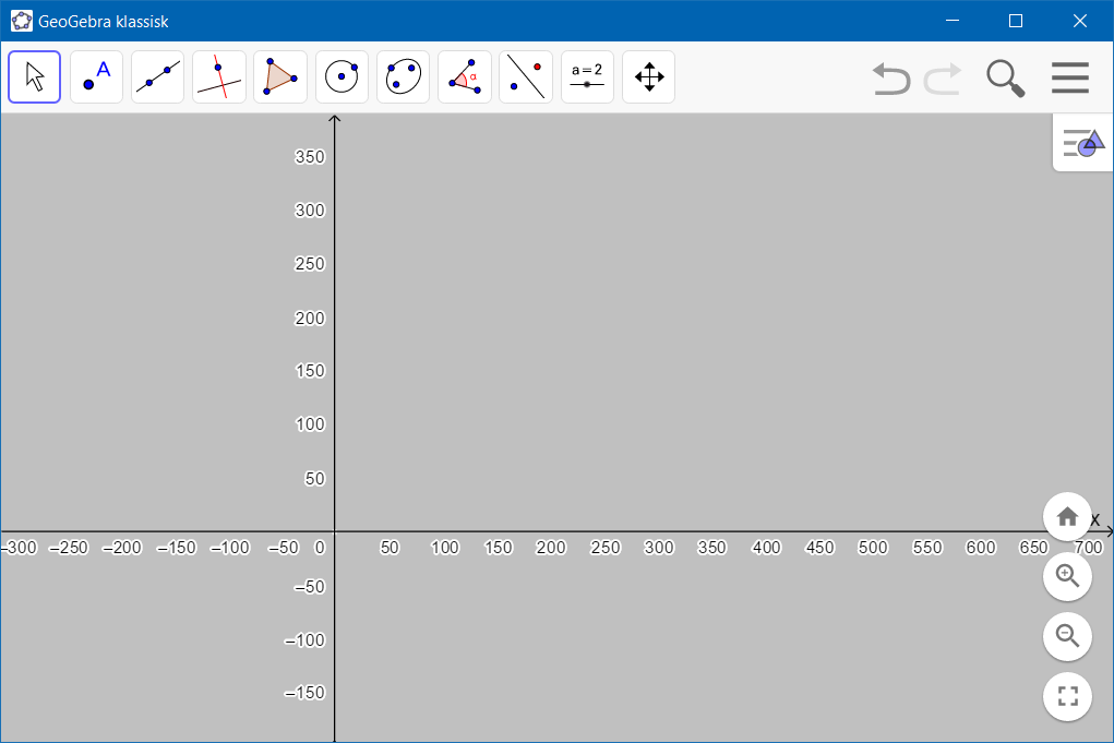 Skjermbilde GeoGebra